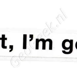 Sticker voor kentekenplaathouder: I'm not lost, I'm Geocaching