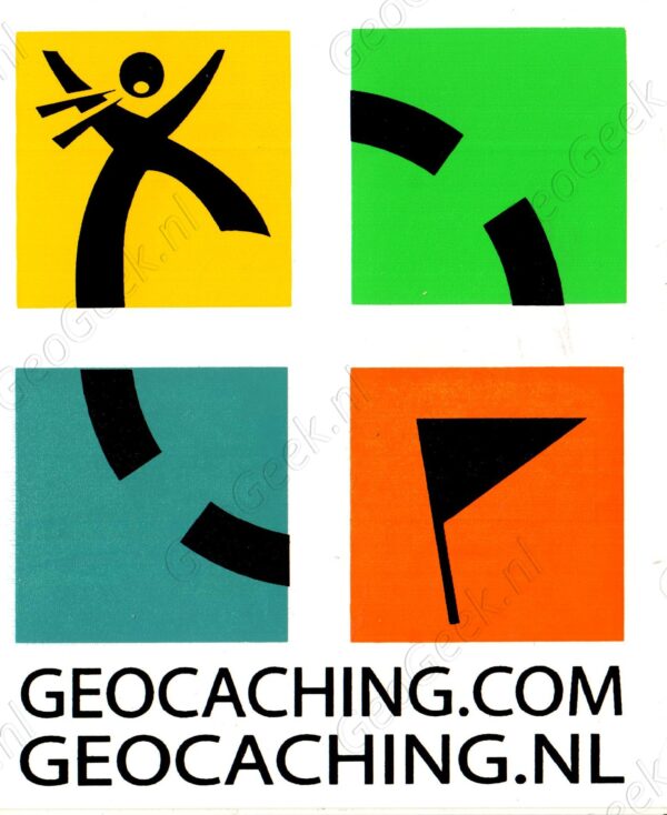 Logo sticker geocaching. Com/geocaching. Nl