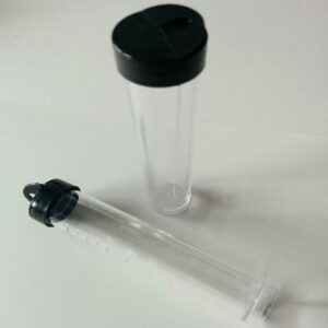 Waterdichte doorzichtige petling 10ml - 21mmx105mm