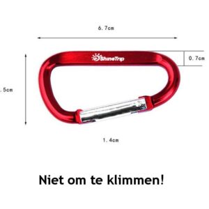 Karabijnhaak 6,7 cm