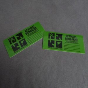 Officiële Groundspeak sticker klein